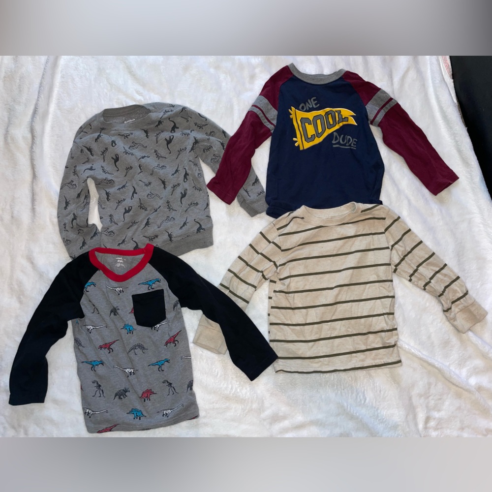 Bundle of Kids Long Sleeve shirts.